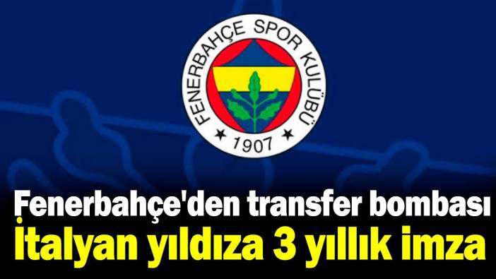 Fenerbahçe voleybolda transfer bombasını patlattı: İtalyan yıldıza 3 yıllık imza