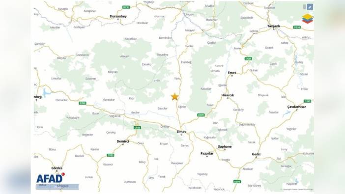 Simav'da 4 büyüklüğünde deprem