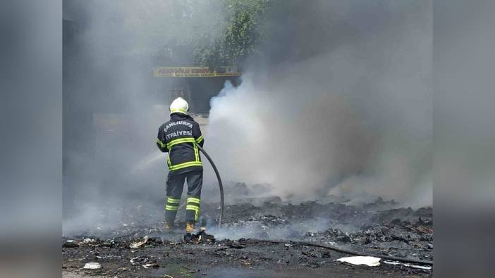 Şanlıurfa'da atık yangını söndürüldü