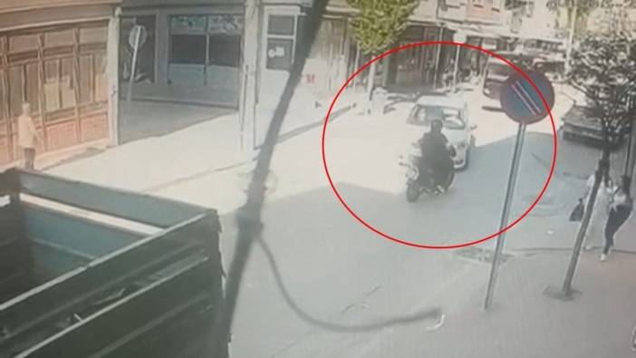 Motosiklet ve otomobilin çarpışması sonucu yaralanma