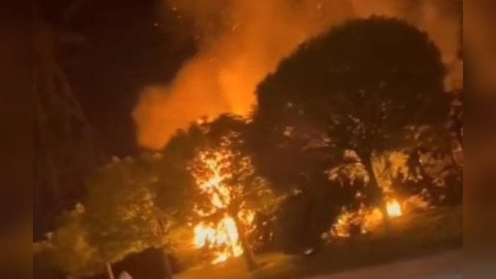 Sultangazi'deki Ormanlık Alan Yangını İtfaiye Ekiplerince Söndürüldü