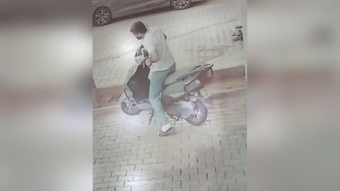 Gaziantep'te Motosiklet Hırsızlığı Güvenlik Kamerasına Yansıdı