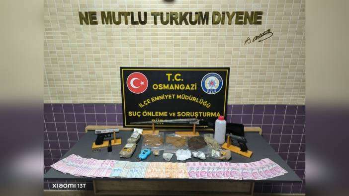 Bursa'da Uyuşturucu ve Silah Operasyonu: 3 Tutuklama
