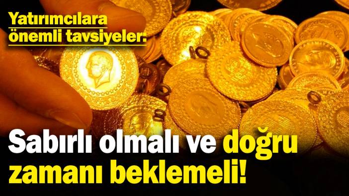 İslam Memiş'ten çok önemli altın tavsiyeleri: Sabırlı olmalı ve doğru zamanı beklemeli!