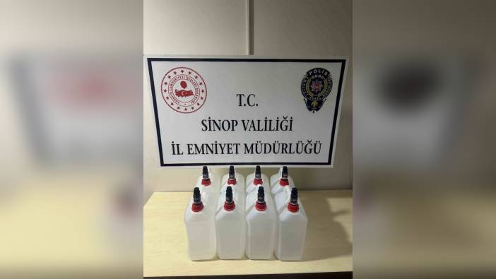 Sinop'ta 40 Litre Etil Alkol Ele Geçirildi