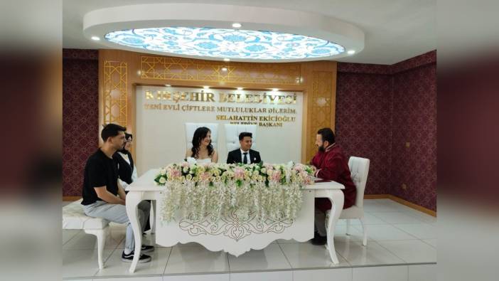 Kırşehir'de 19 çift, 05.05.2025 tarihini tercih etti