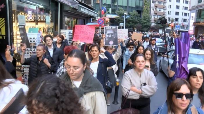 Şişli'de kadınlar Bahar Aksu için protesto düzenledi