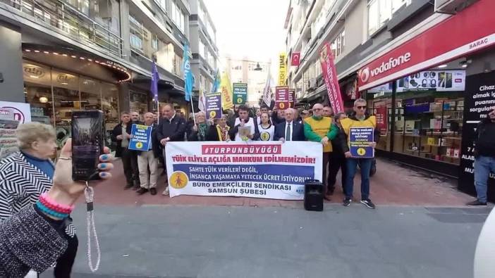 Samsun'da BES'ten TÜİK'e eleştiri: 'Açlığa mahkum ediliyoruz'