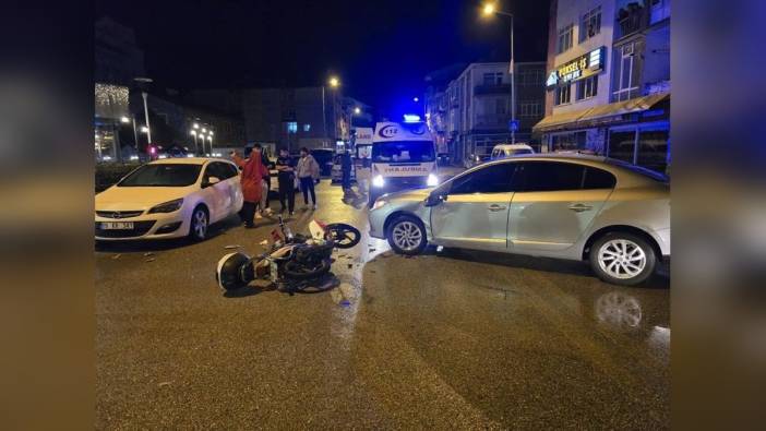 Polatlı'da motosiklet-otomobil kazası: 1 yaralı