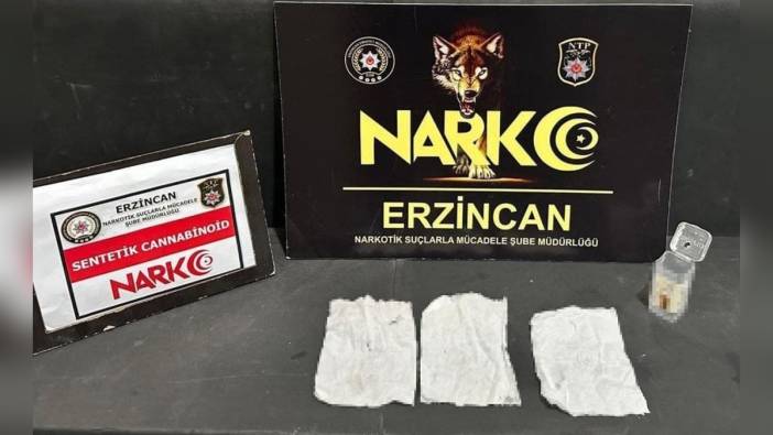 Erzincan'da 10 gram Bonzai ele geçirildi, 2 şüpheli gözaltına alındı