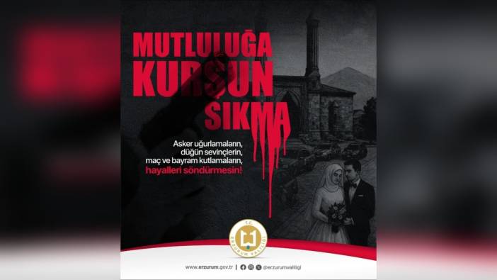 Erzurum Valiliği'nden silahla rastgele ateş edenlere uyarı