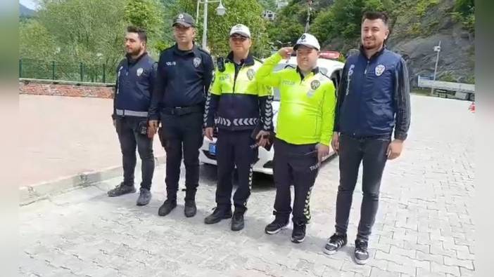 Artvin'de Down Sendromlu Barış Subaşı trafik polisliğinin hayalini gerçekleştirdi