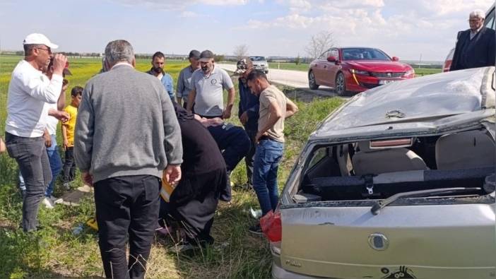 Kulu'da otomobil takla attı, 1 yaralı