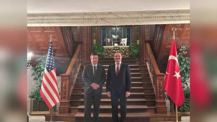 Ahmet Hacımüftüoğlu, ABD Büyükelçiliği'ni ziyaret etti