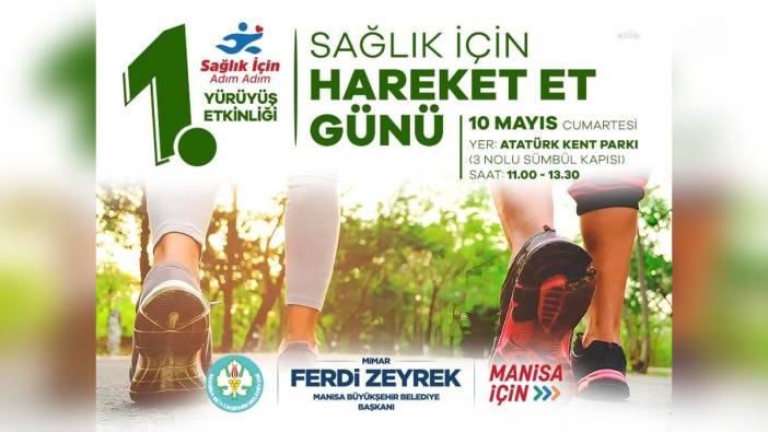 Manisa'da 'Adım Adım Sağlık' etkinliği düzenleniyor