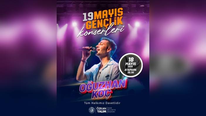 Uşak Belediyesi 19 mayıs'ı üç günlük konserlerle kutlayacak