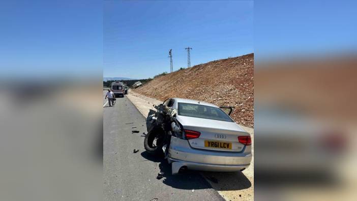 Bilecik'te kamyon otomobile çarptı: 1 yaralı