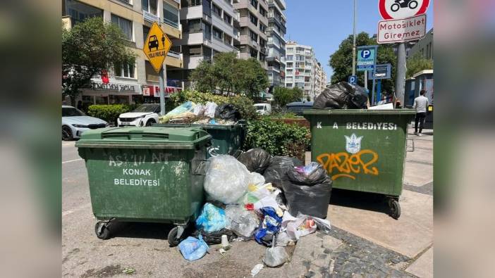 Konak Belediyesi'nde grev: çöpler toplanmıyor