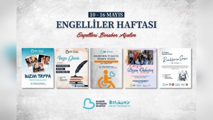 Balıkesir'de engelliler haftası etkinlikleri