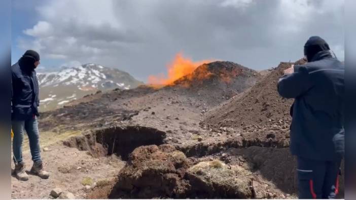 Sivas'ta doğal gaz boru hattına yıldırım düştü