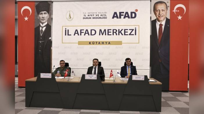 Kütahya'da afet ve acil durum toplantısı yapıldı