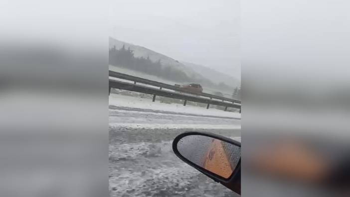 Ankara'da dolu yağışı: Temelli'de ekili arazilerde hasar