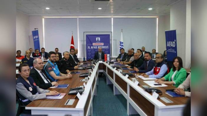 Çanakkale'de 2025 Yılı Türkiye Afet Müdahale Planı tatbikatı yapıldı