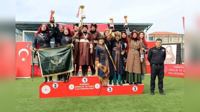 Karasu'da Geleneksel Türk Okçuluğu Şampiyonası tamamlandı