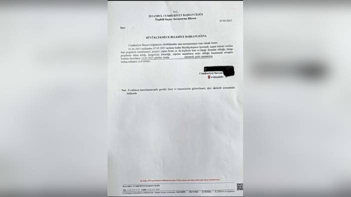 Günaydın: Büyükçekmece Belediyesi'nden 10 Yıllık İnşaat Ruhsatı Listesi İstenmesi Soruları Doğurdu