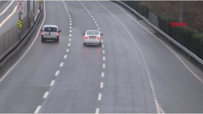 İstanbul'da yılın ilk günü yollar boş kaldı