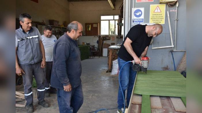 Germencik Belediyesi, Çit İmalatını Öz Kaynaklarıyla Üreterek Tasarruf Sağlıyor