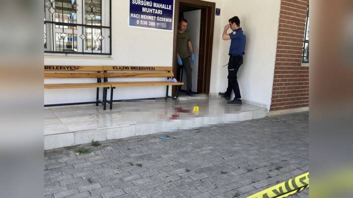 Elazığ'da muhtar silahlı saldırıya uğradı