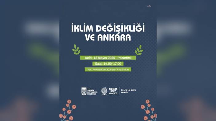 Ankara'da İklim Değişikliği Paneli Düzenleniyor
