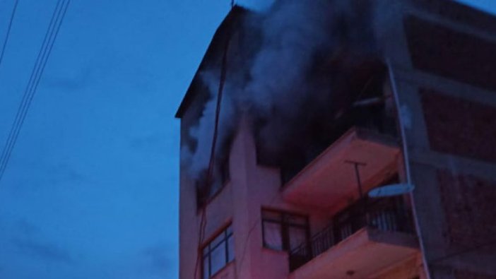 4 katlı apartmanda yangın