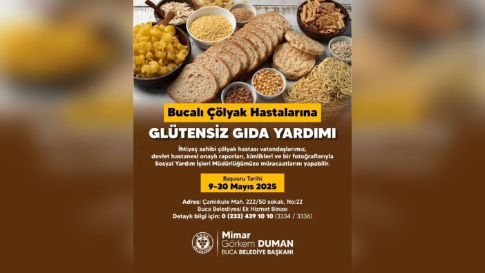 Buca Belediyesi'nden çölyak hastalarına glütensiz gıda desteği