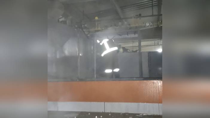 Bandırma'da traktör fabrikasında yangın: Can kaybı yok