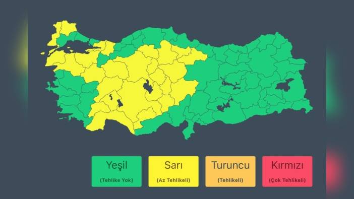 İçişleri Bakanlığı'ndan 28 ile sarı uyarı: Sağanak yağış ve fırtına bekleniyor