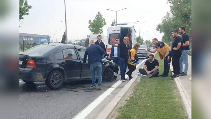 İnegöl'de trafik kazası: Sürücü yaralandı