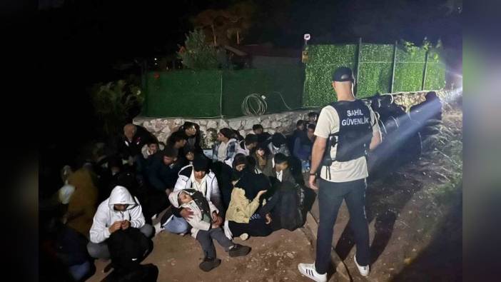 Fethiye'de 36 düzensiz göçmen yakalandı: 17'si çocuk