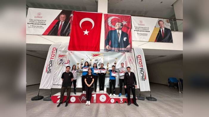 Erzincanlı atıcılar Mersin'den 5 madalya ile döndü