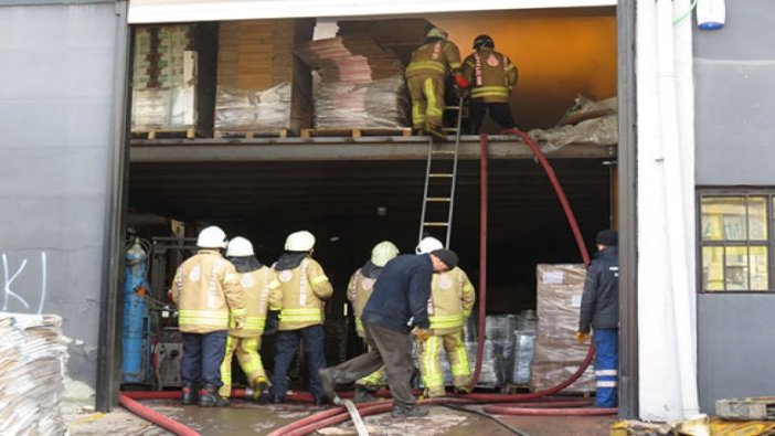 Ümraniye'de döküm imalathanesinde yangın