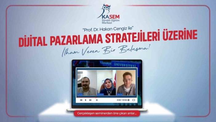 Karabük Üniversitesi'nde dijital pazarlama semineri: Algoritmaların etkisi ele alındı
