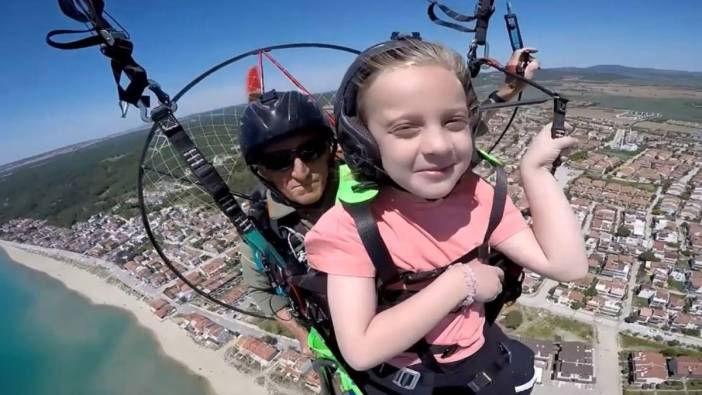 7 yaşındaki Zeynep'in 200 metre yükseklikte gururlandıran anları!