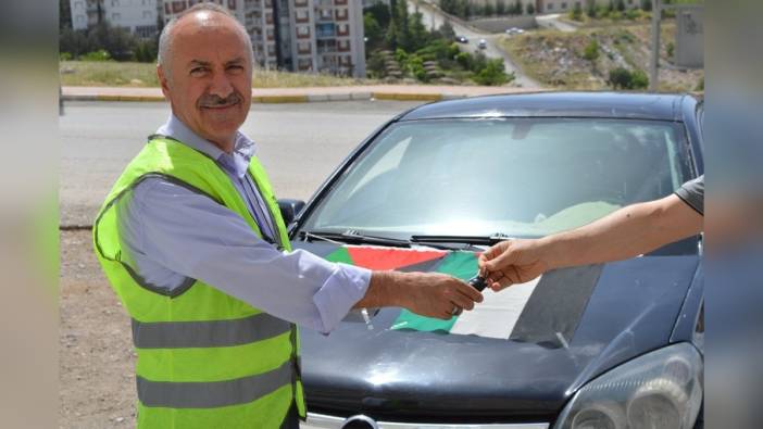 Mardin'de bir hayırsever, 450 bin TL değerindeki otomobilini Filistin için bağışladı