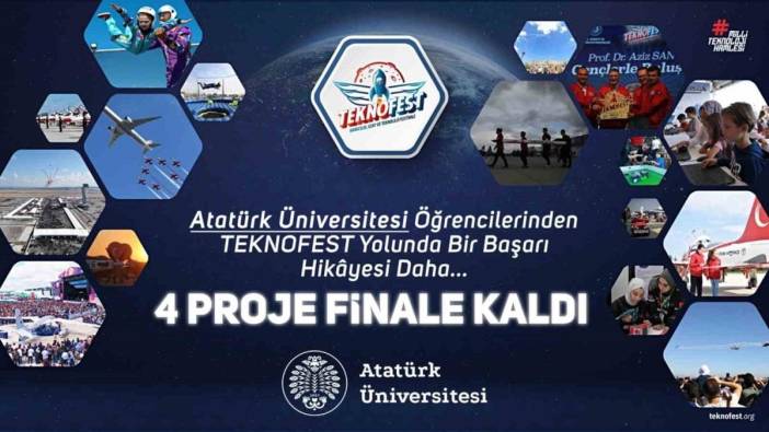Atatürk Üniversitesi öğrencileri, TEKNOFEST'te finale yükseldi