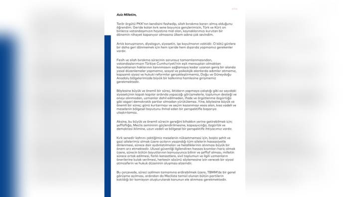 İmamoğlu: Pkk'nın fesih kararı önemli bir adım, ancak kapsamlı reformlar şart