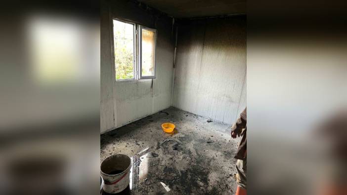 Alaca'da yıldırım isabet eden evde yangın çıktı