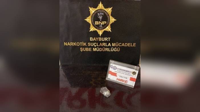 Bayburt'ta uyuşturucu operasyonu: İki şüpheli gözaltında