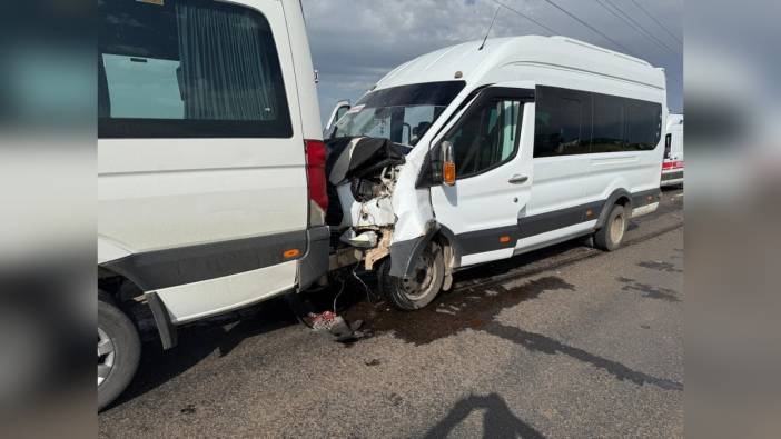 Siverek'te servis kazası: 28 öğretmen yaralı