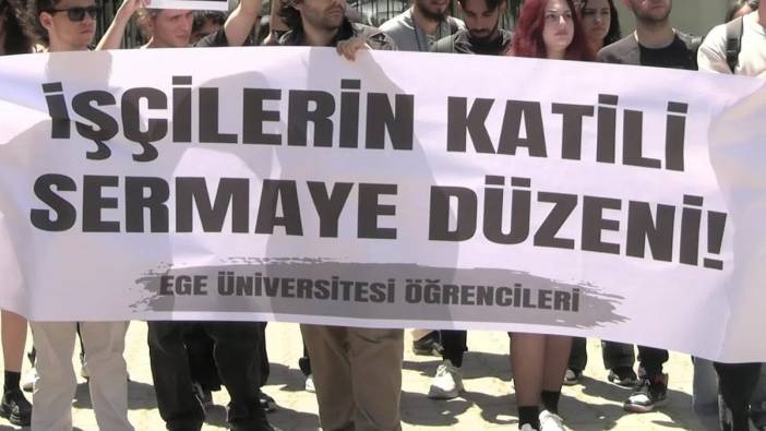 Ege Üniversitesi öğrencileri Soma faciasını andı: Emeğin kurtuluşu için mücadeleye devam